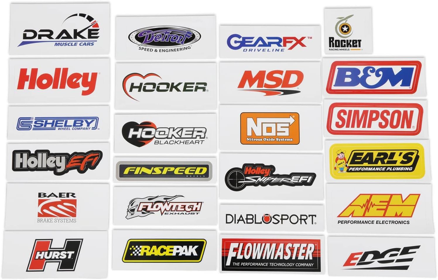 Holley 36-564 Sticker Pack - Muscle Car Enthusiast