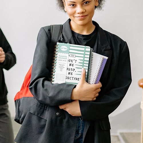 Miniatura 7 de GETINK Agenda 2024 diaria, semanal y mensual, enero de 2024 a diciembre de 2024, agenda anual de tapa dura 2024, agenda con pestañas mensuales,