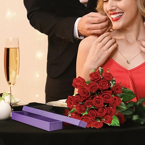 Miniatura 7 de Rocutus Cajas de cartón para collares, cajas de regalo de joyería, caja de regalo, cajas de cartón para almacenamiento y regalo, paquete de 24