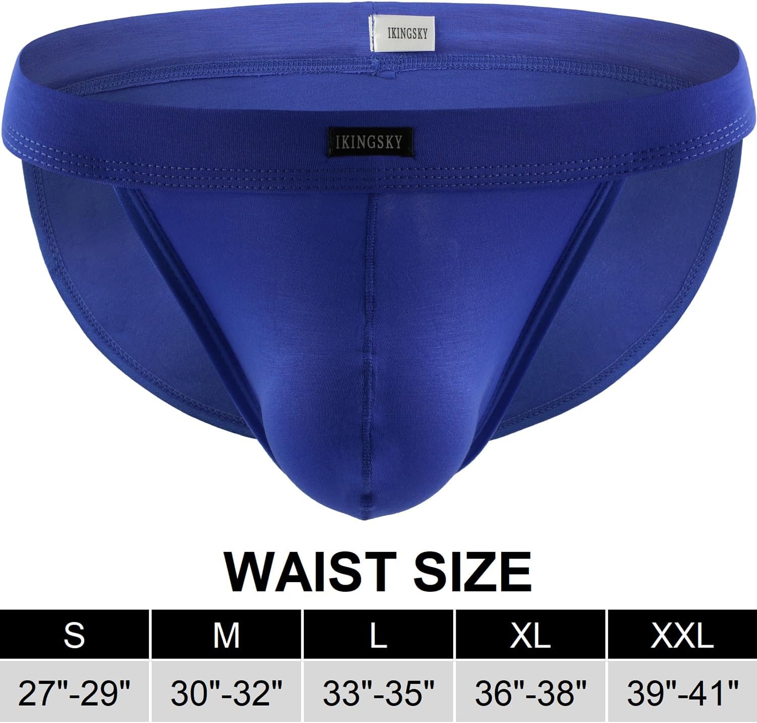 IKINGSKY メンズ ハイレグ オープニング ブリーフ モーダルポーチ ビキニ 下着 セクシー ローライズ バルジ 下着, 5パ