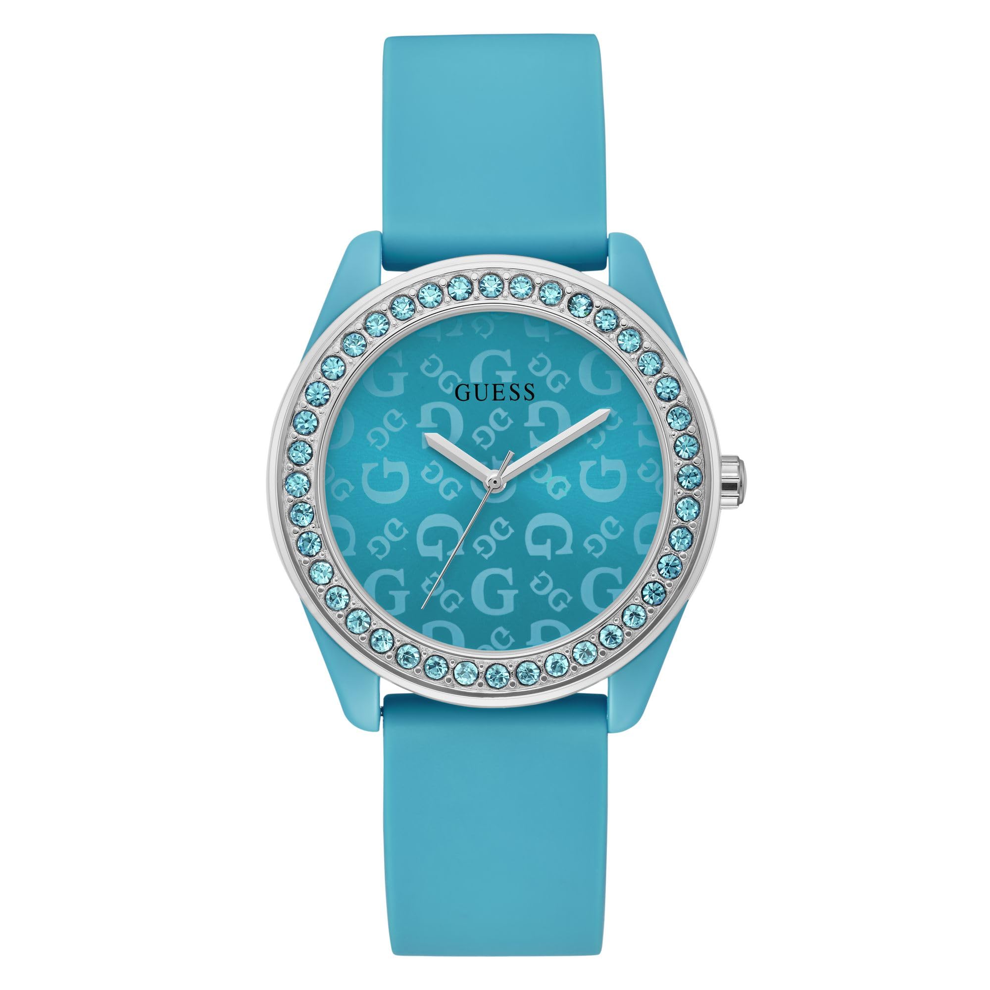 guess Silicone Women 40 Mm Blue Dial Analog Watch- U1401L2M-picture-35