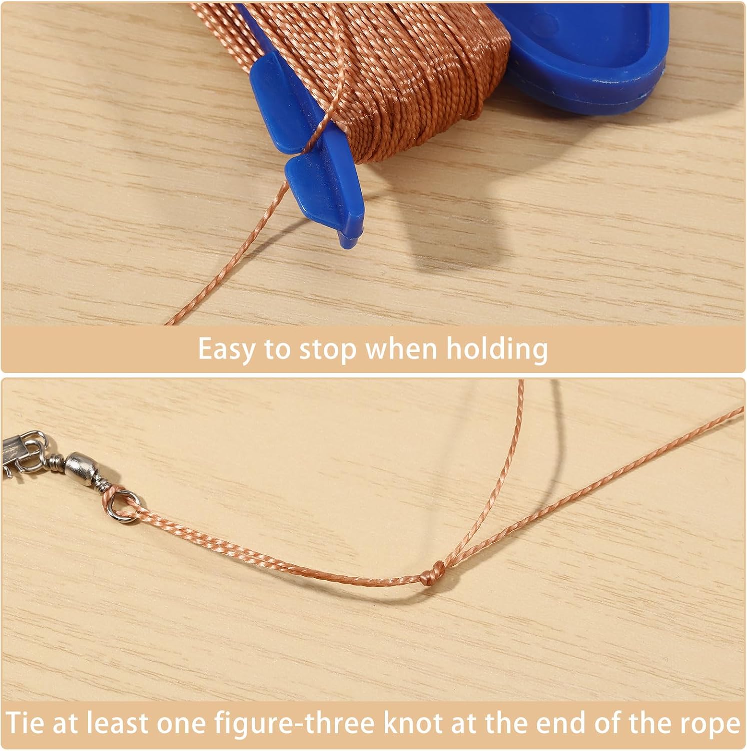 9 Pcs 3 Colors Kite String Winder 100 Meter Line per Spool D Shape Handle Winding Reel Grip Line Board for Outdoor Flying Kites Kids Adults Family Leisure Game Activities