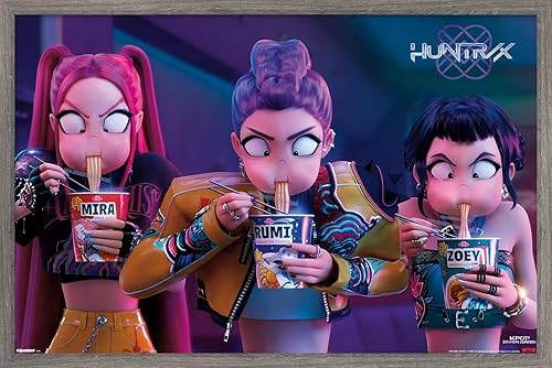 Netflix KPop Demon Hunters (2025) - Huntrix Noodles Wall Poster, 34L" x 22.4W", 