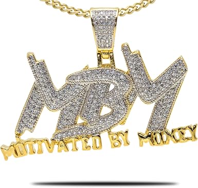 Crystal Letter Pendant Chain Necklace 