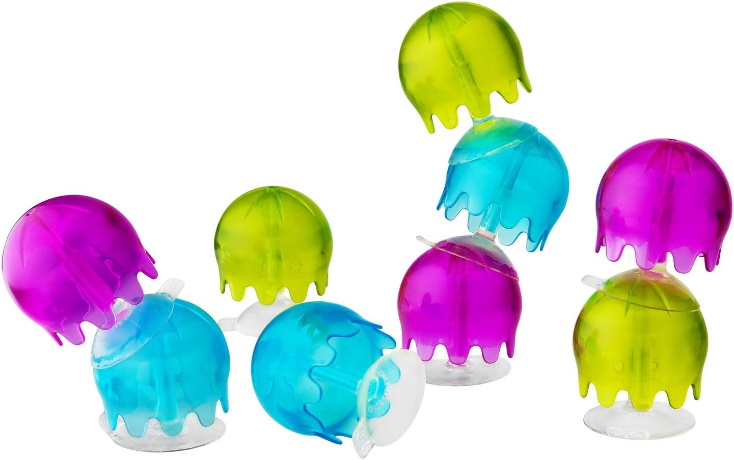 Amazon.com : Boon Jellies Suction Cup Bath Toys - Bathtub Baby Sensory ...