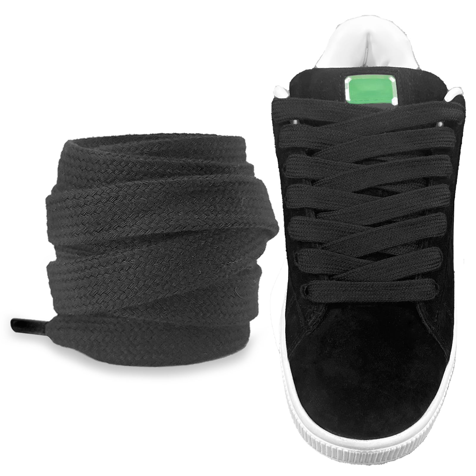 Fat Cotton Shoe Laces for Puma Suede XL Sneakers