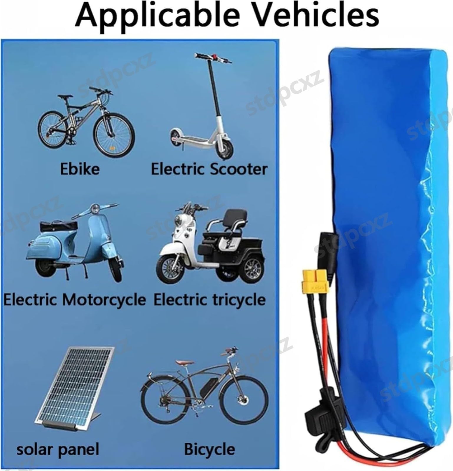 Ebike batteria 24V 10Ah 13Ah 15Ah 20Ah, Batteria Per Bici Elettrica, Motori Da 50W 250W Batteria Da 24 V Per Bici Elettrica, Scooter Elettrico E Moto 24V 10Ah,T