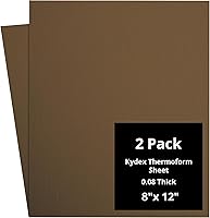 Vista 24 de Kydex Sheets - Solid Color DIY Kit for Crafting Holsters, Sheaths, and Mag Pouches - (8x8, 8x12, 12x12), Premium Thermoform Sheets - Thick, Durable