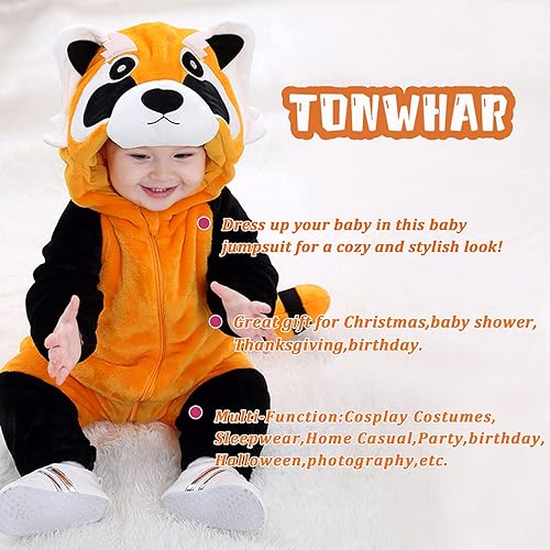 Miniatura 6 de Tonwhar - Mameluco disfraz para bebé de 0 a 3 años, diseño de animales y dibujos animados.