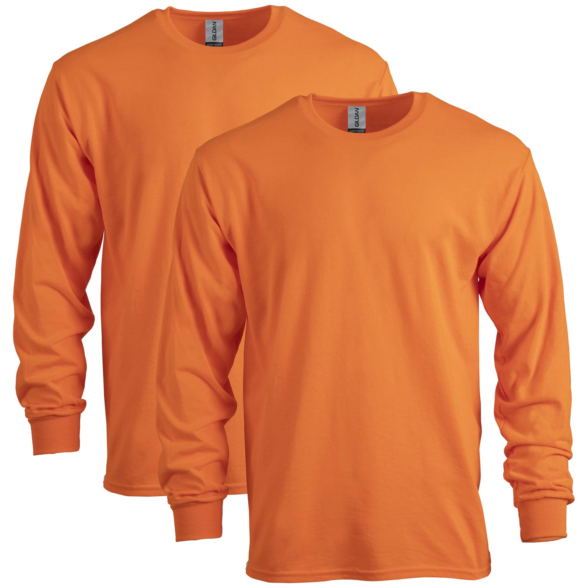 Gildan Adult Heavy Cotton Long Sleeve T-Shirt (G5400) 2-Pack