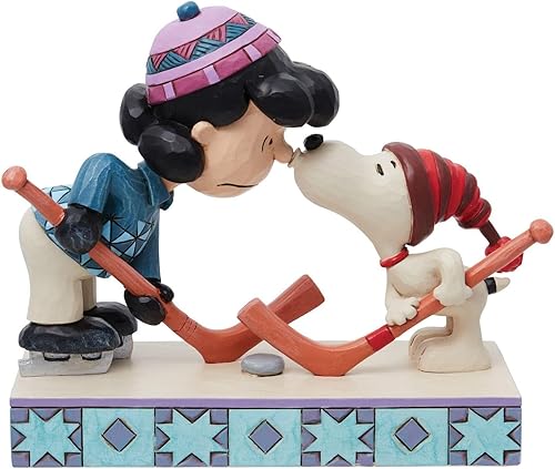 Enesco Peanuts by Jim Shore Snoopy & Lucy - Figura de hockey