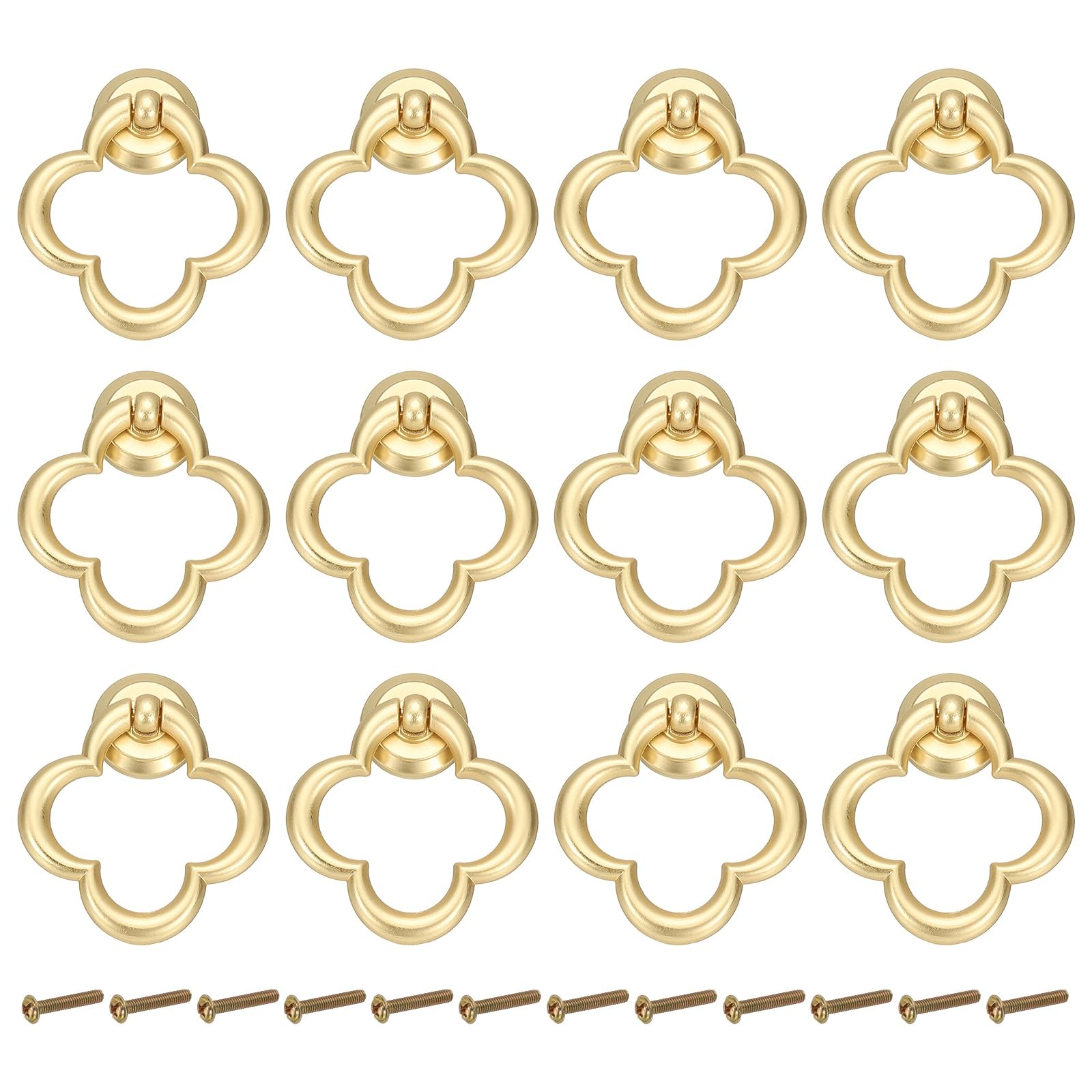 PATIKIL 12Pack Drawer Ring Pull Handles