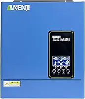 3000 W Inversor híbrido, 24 Vcc para 120 Vca, entrada máxima de 500 Vcc, inversor solar de onda senoidal pura MPPT de 100 A, adequado para baterias de chumbo-ácido e lítio