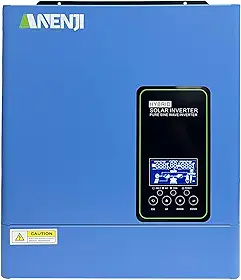 3000 W Inversor híbrido, 24 Vcc para 120 Vca, entrada máxima de 500 Vcc, inversor solar de onda senoidal pura MPPT de 100 A, adequado para baterias de chumbo-ácido e lítio