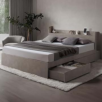 Amazon.co.jp: セミダブルベッド マットレス付き