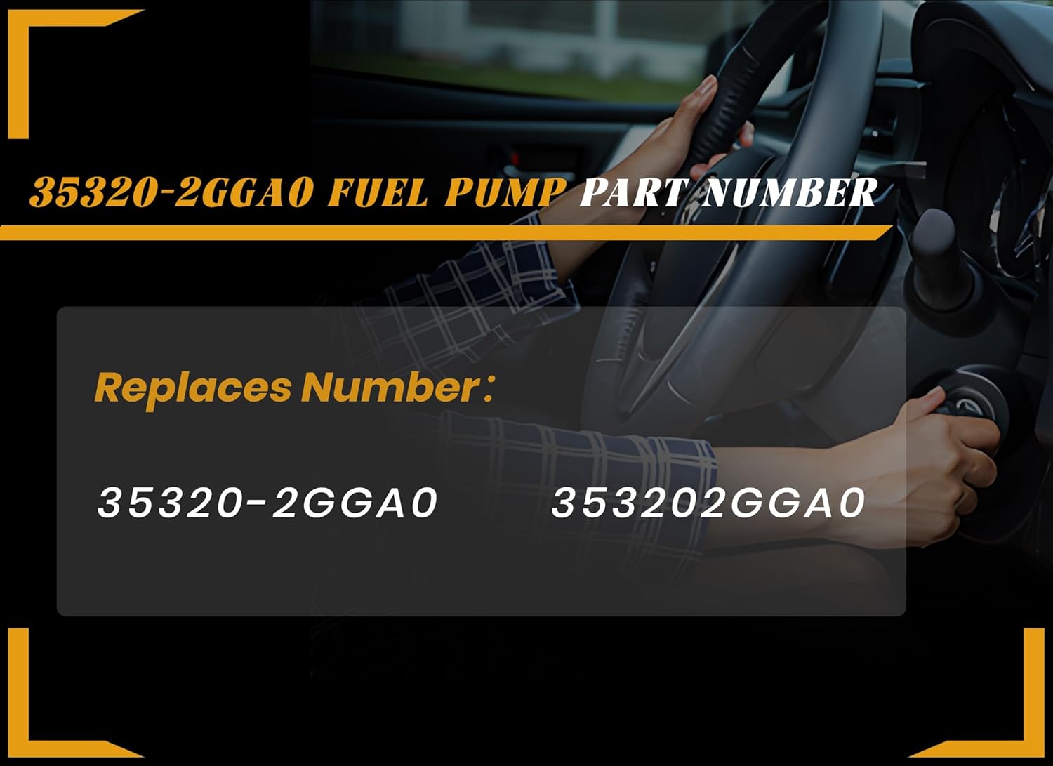 35320-2GGA0 High Pressure Fuel Pump Compatible with Hyundai Santa Fe Sport Sonata Tuscon Santa Fe Kia Optima Sorento Sportage 2015 2016 2017 2018 2019 2020