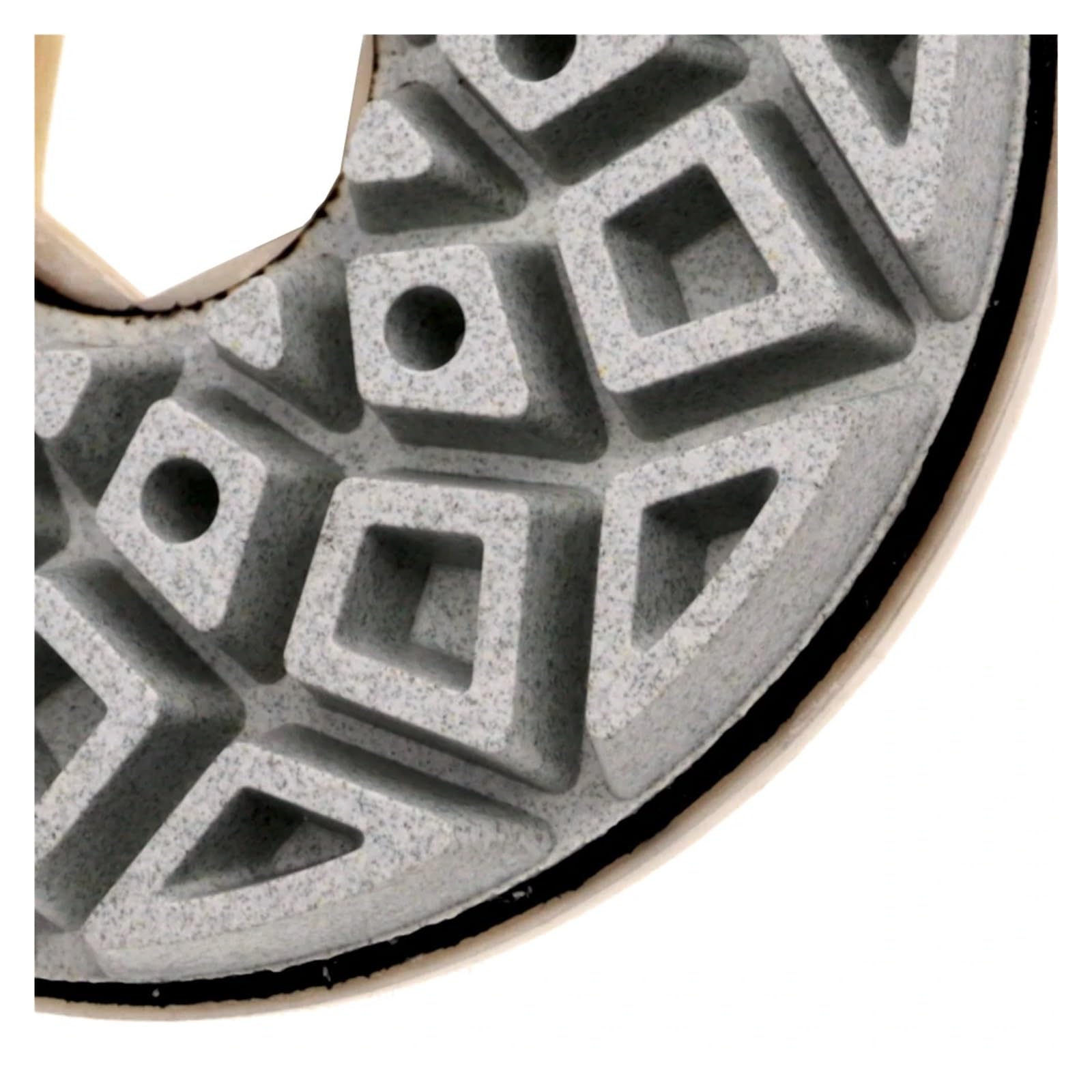 Xuro Almohadilla de pulido con bloqueo en los bordes de Caracol de 6 pulgadas, muela de borde de 150 Mm for máquina automática de mármol, hormigón y granito(1500)