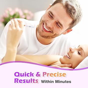 Premom hCG Pregnancy Test Strips: 50 Individually Wrapped Pregnancy Test Kit Powered by Premom Ovulation Predictor | hCG Urine Pregnancy Test Strips in Bulk