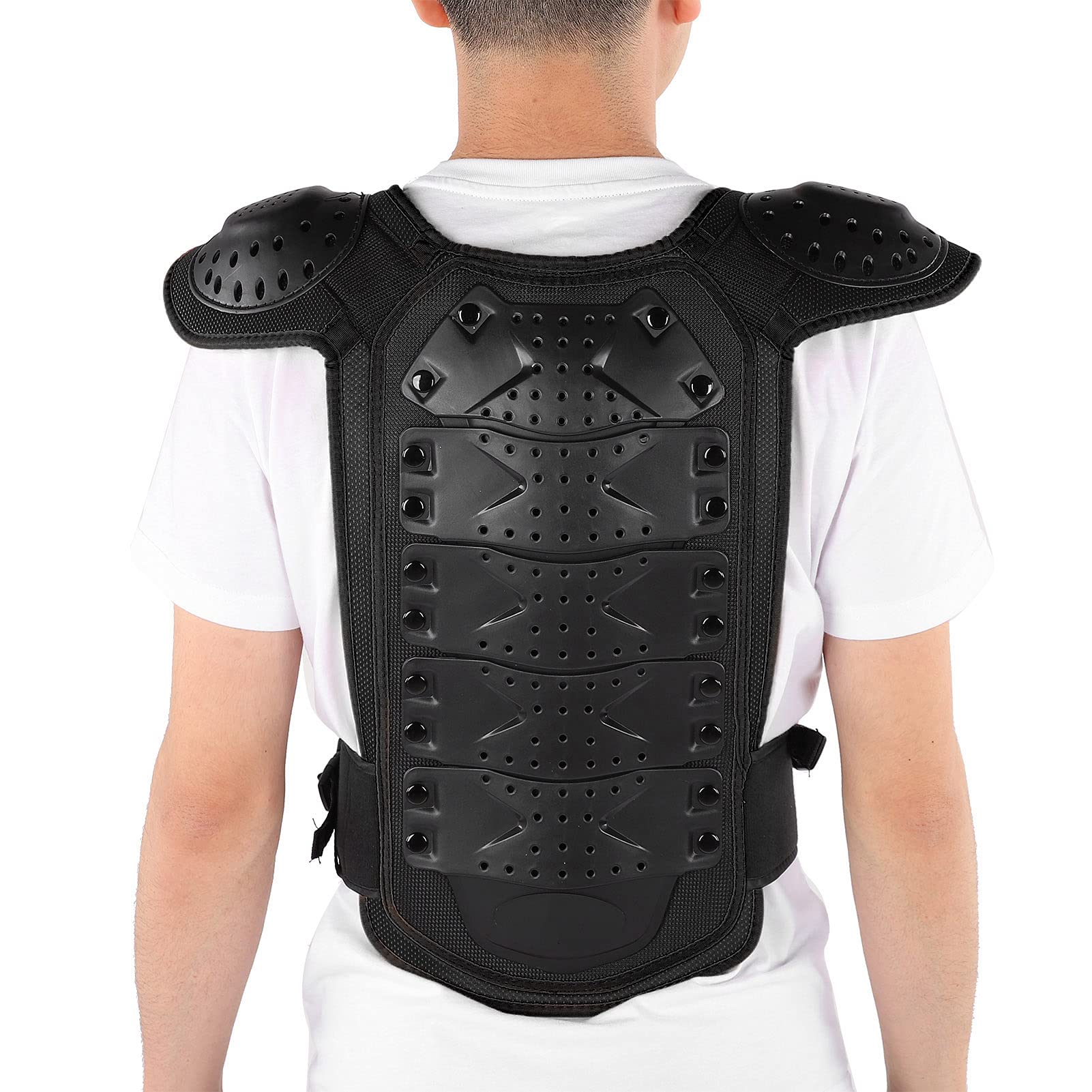 Gilet riflettente per pattinaggio sul petto per bambini che cavalcano la protezione per la schiena per gli sport all'aria aperta