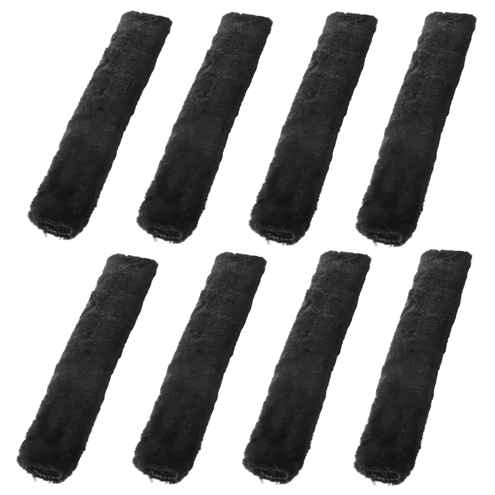 Tegeme 8 Pcs Motorcycle Tie Down Straps Soft Loop Covers, Black