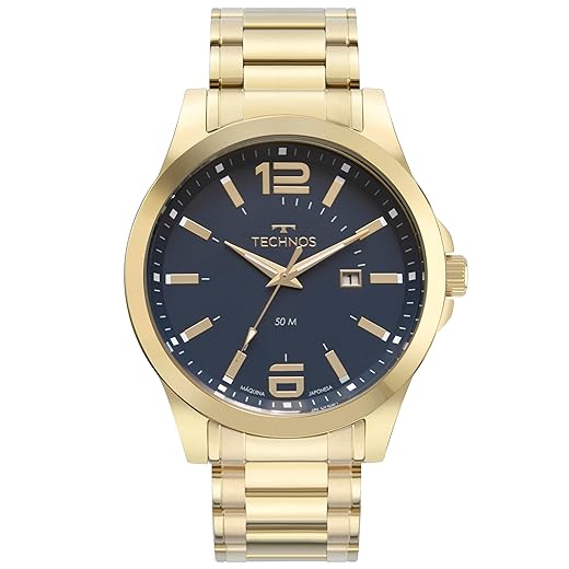 Relógio Masculino Technos Analógico Dourado Performance Racer 2115MZV/1A Calendário