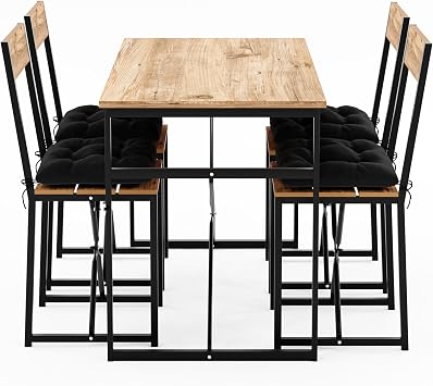 Atlantic Cushioned Kitchen Table Dining Table Set Pine 1532