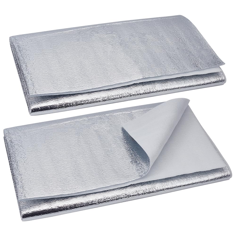 Tapis d'isolation en mousse thermique 140x99cm, tissu réfléchissant la chaleur pour manique