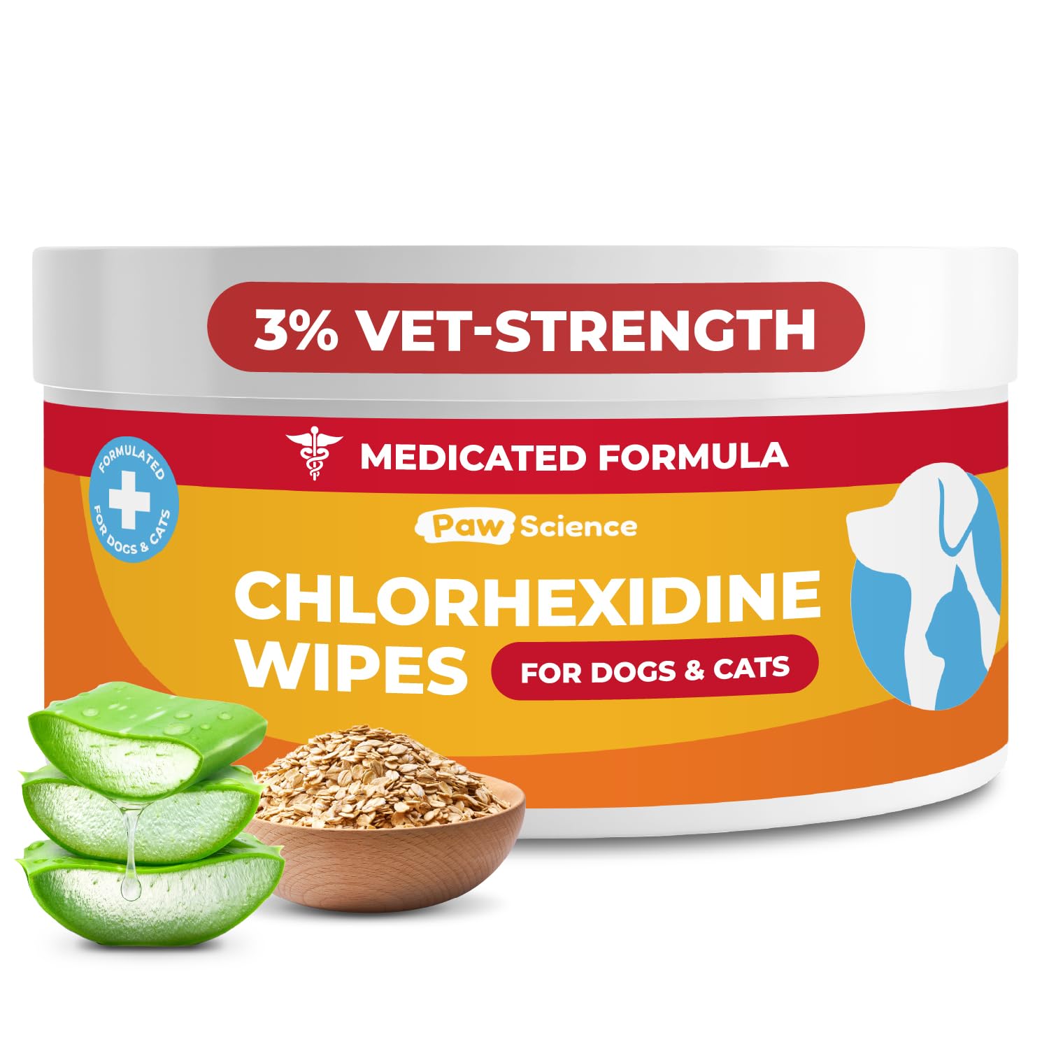 Paw Science Chlorhexidine Wipes