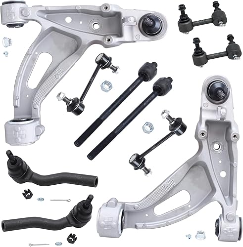 Miniatura 131 de Detroit Axle - Kit de suspensión frontal de 10 piezas para Chevy Trailblazer EXT GMC Envoy XL XUV Buick Rainier Isuzu Ascender Olds Bravada, brazos