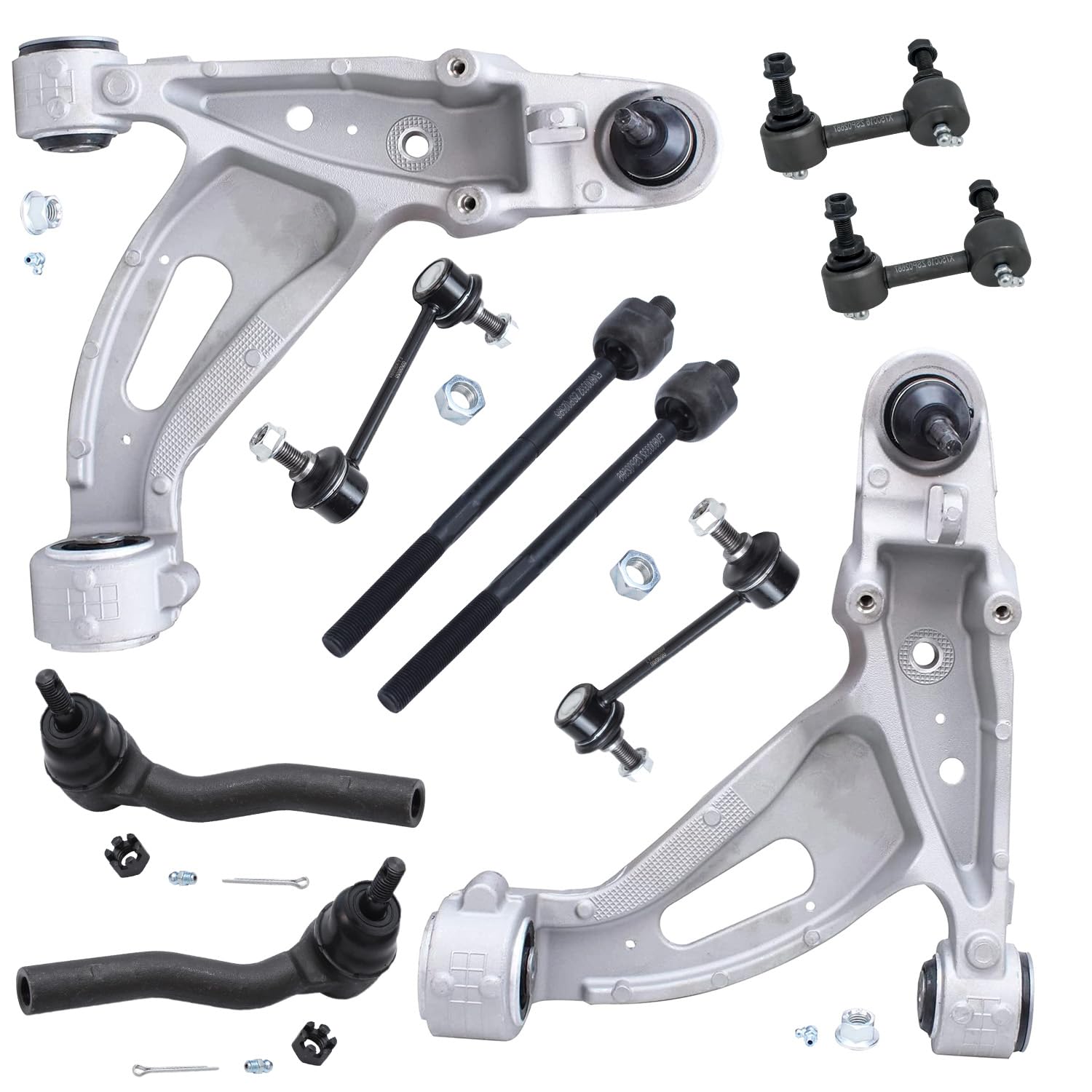 Detroit Axle - 10pc Front End Suspension Kit for 03-07 Cadillac CTS, 2