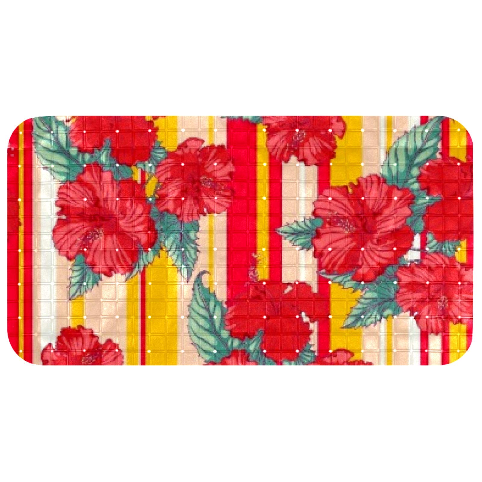 Tapis de douche pour bébé aux fleurs colorées pour des bains joyeux