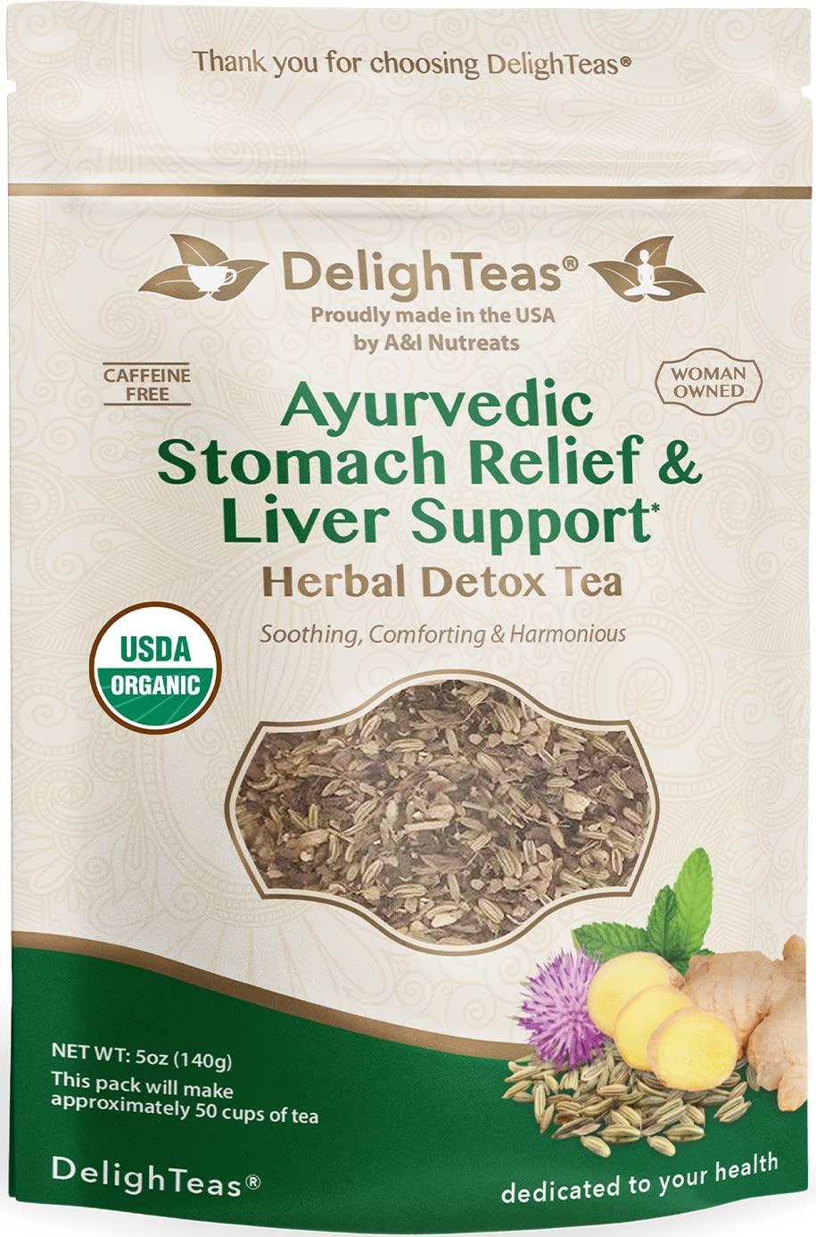 DelighTeas Detox tea Stomach Relief & Liver Cleansing