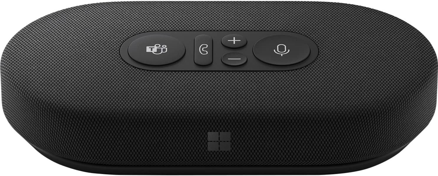 Microsoft Modern USB-C Speaker, Microsoft Team Certified 2-Way Compact Stereo Speaker, Call Control, Noise Reduction Microphone, Wired USB-C Connectivity