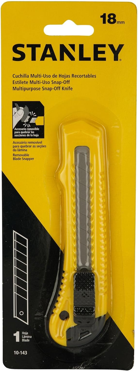 STANLEY 10-143-S Basic Snap-off Blade Knife 18 mm