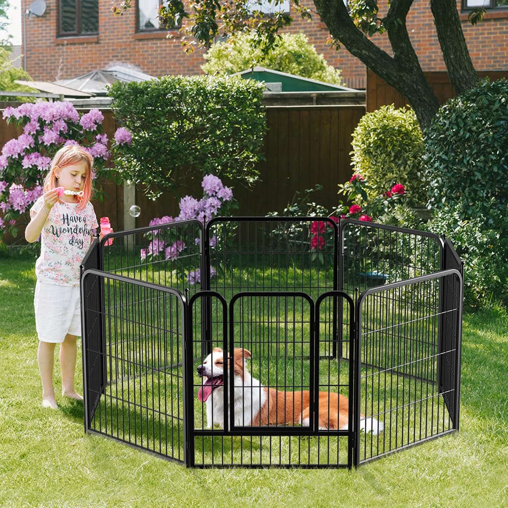 Large Dog Pen Yaheetech Dog Playpen Outdoor, 40 Inch 32 Panels Dog