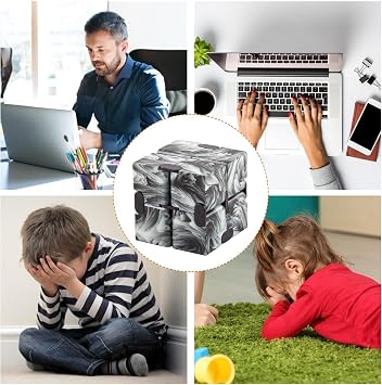 Infinity Cube Fidget Toy, Plastic Stress Relief Toy, Finger Puzzle Toys for Adults and Kids, ADD, ADHD, Autism, Killing Time, Desk Toys Suitable for Students, Office Staff, Classroom, Fashion