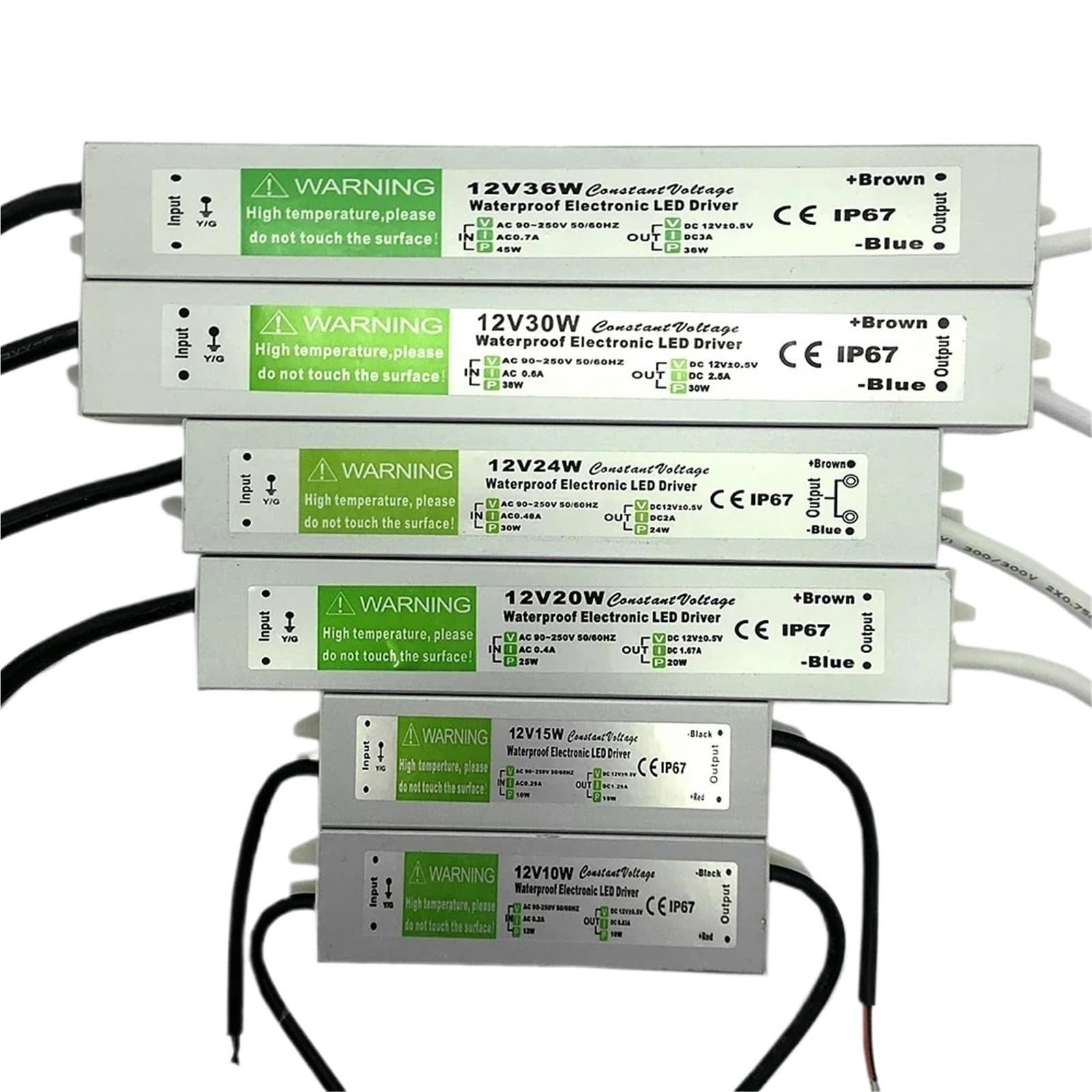 Driver LED étanche IP67 50W protection totale extérieur