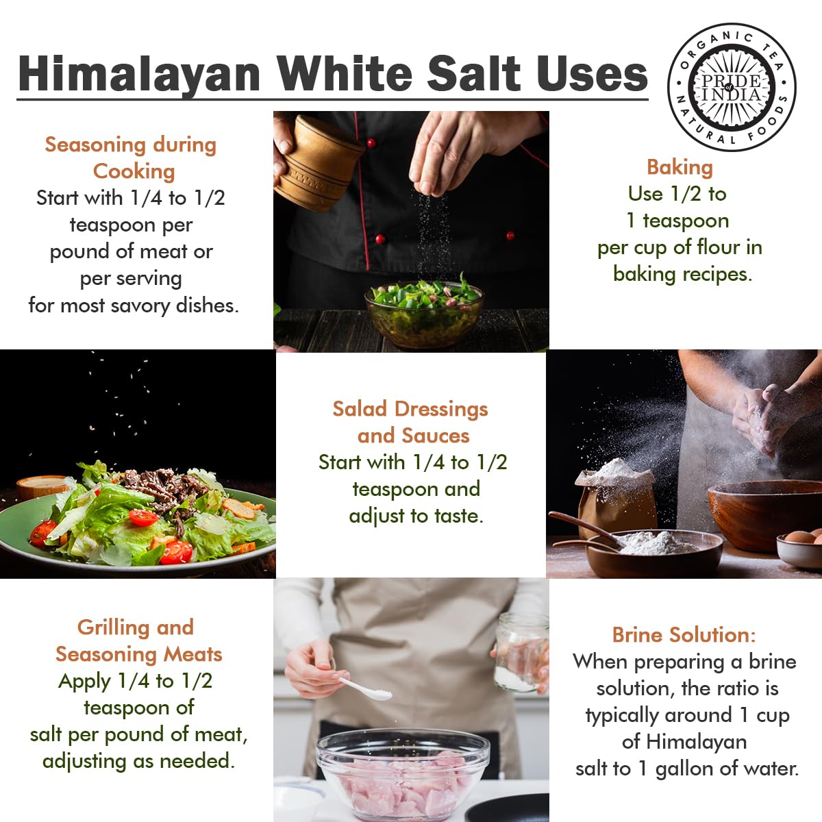 Pride of India- Himalayan White Salt Coarse Grind 2.2 lbs (997.90 gm)- Rarest & Enriched W/84+ Natural Minerals- Low Sodium- Mineral Rich Nutrition and Enhanced Taste- Healthier Table Salt Substitute