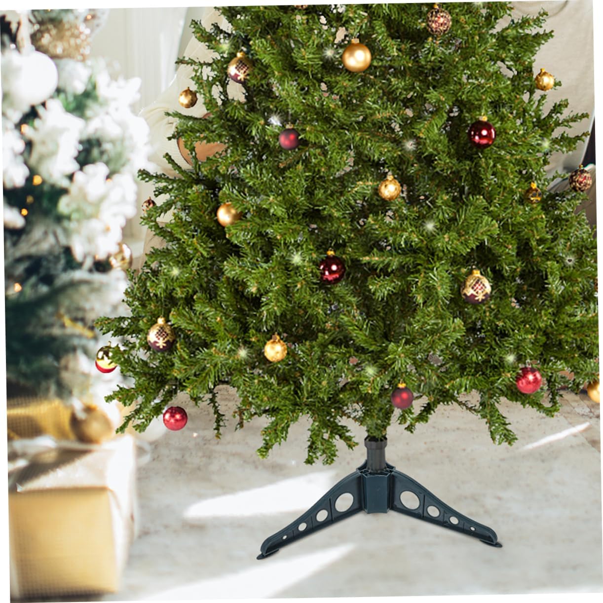 Xmas Tree Base Stand 4pcs Christmas Tree Stands Sleek Design Home Decor