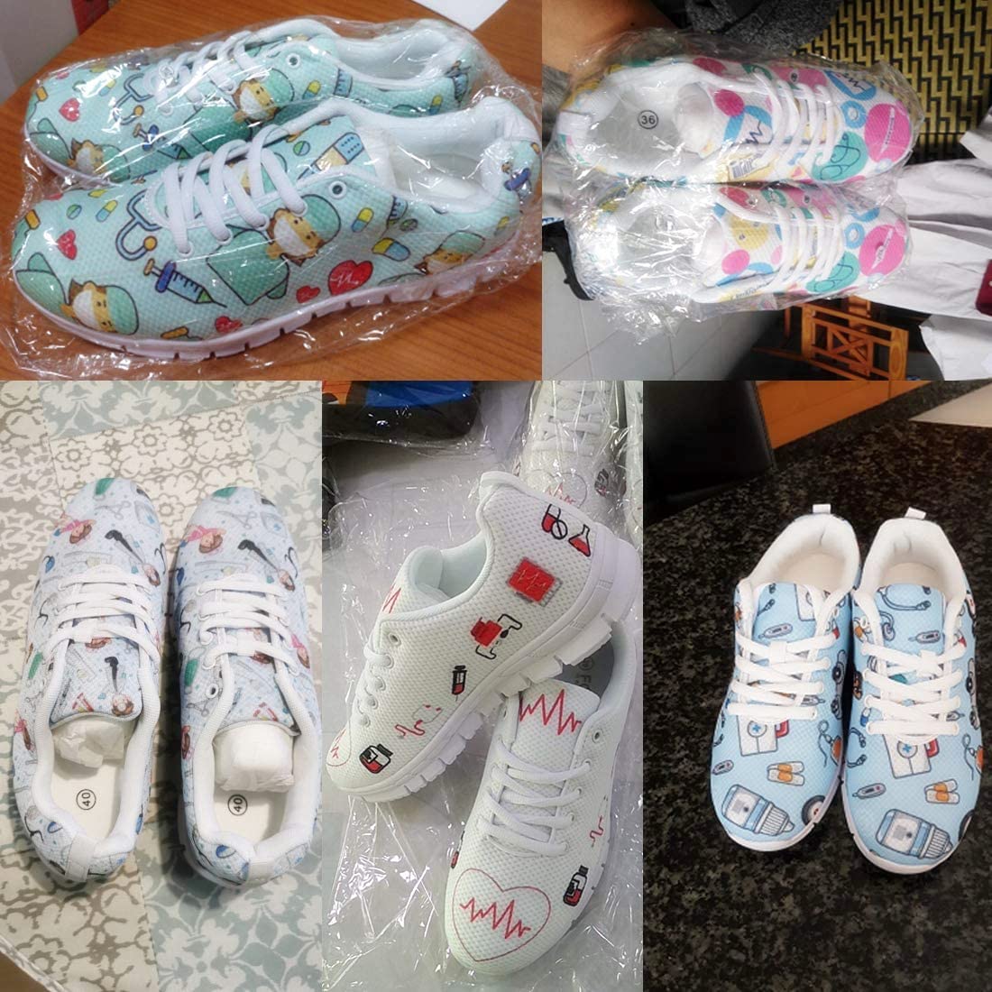 Biyejit Sportowe spacerowe trampki damskie oddychające siłownia bieganie tenis buty dla par