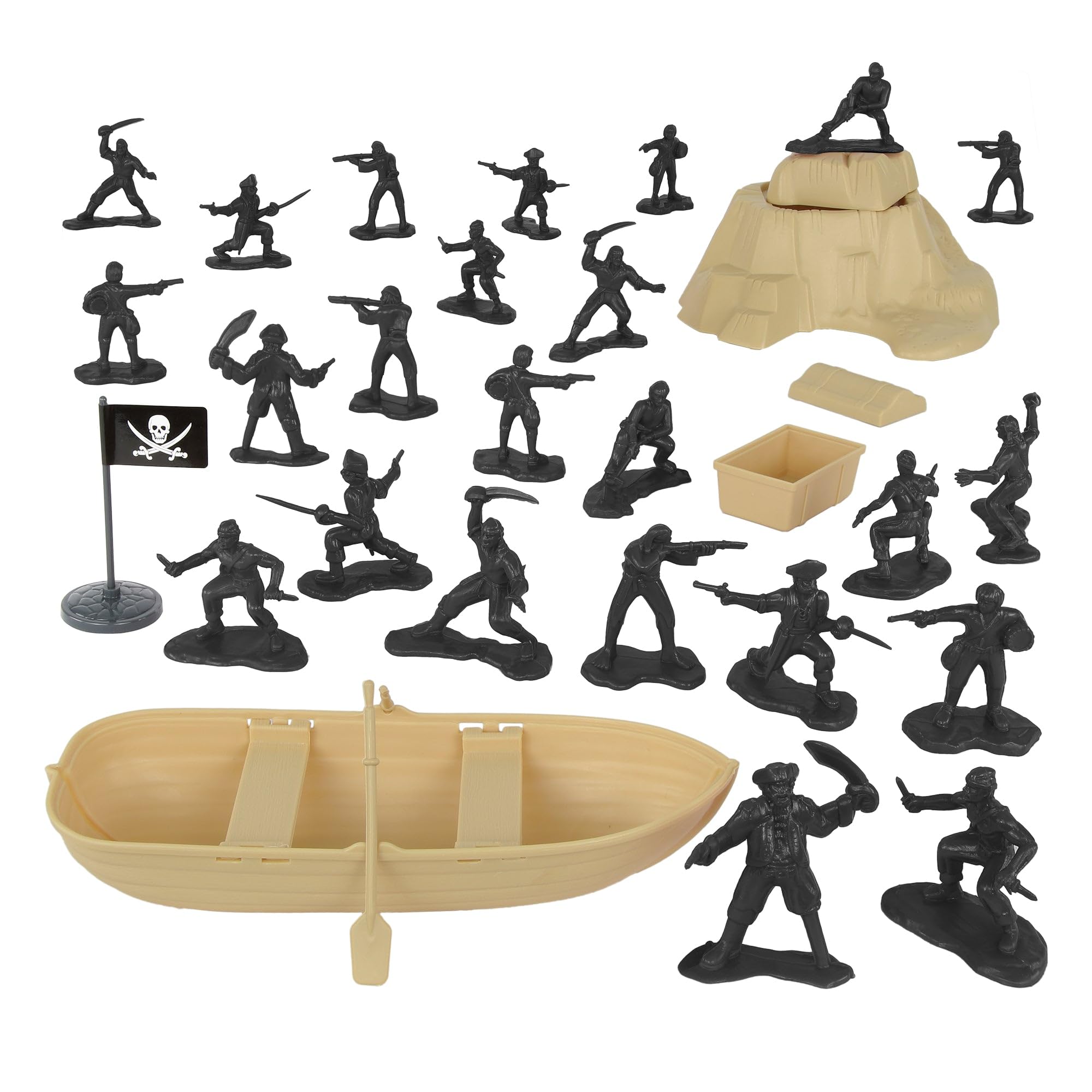 Amazon.com: Tim Mee Pirates of Treasure Island - Black 28pc