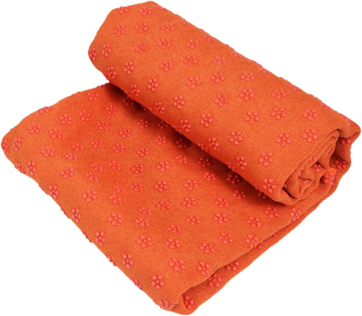 1Pc Non Slip Blanket Orange Exercise Mat for Yoga Fitness and Sports Lightweight Skid Design for Comfort and Stability During Workouts