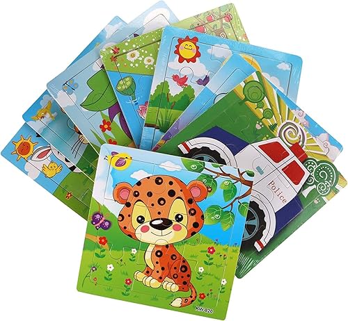 Miniatura 6 de Yopay Paquete de 24 rompecabezas de madera para niños, mini rompecabezas de animales para niños y niñas, juguetes educativos preescolares tempranos,