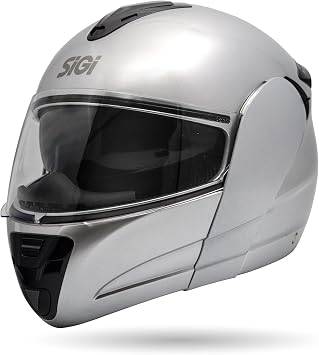 Sigi Drifter Helmet, Silver, Large/X 