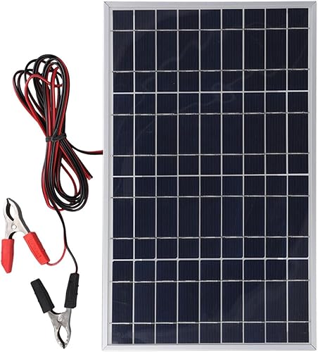 Miniatura 1 de 30W 12V Solar Panel For Outdoor Camping Hiking RV Use, Polycrystalline Foldable Portable USB Charging