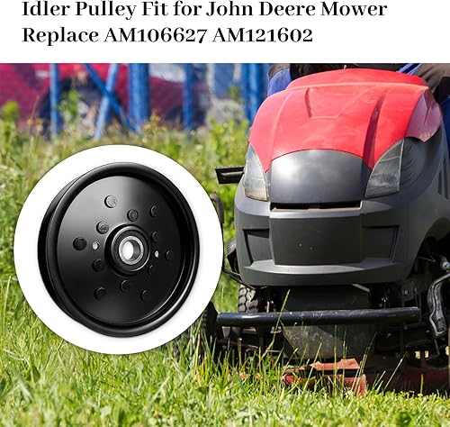 Miniatura 7 de AM106627 Polea loca para cortacésped John Dee re  AM121602 Polea loca plana apta para John Dee re LT133 LT160 F725 X320 GT235 LT155 GT225 Scotts