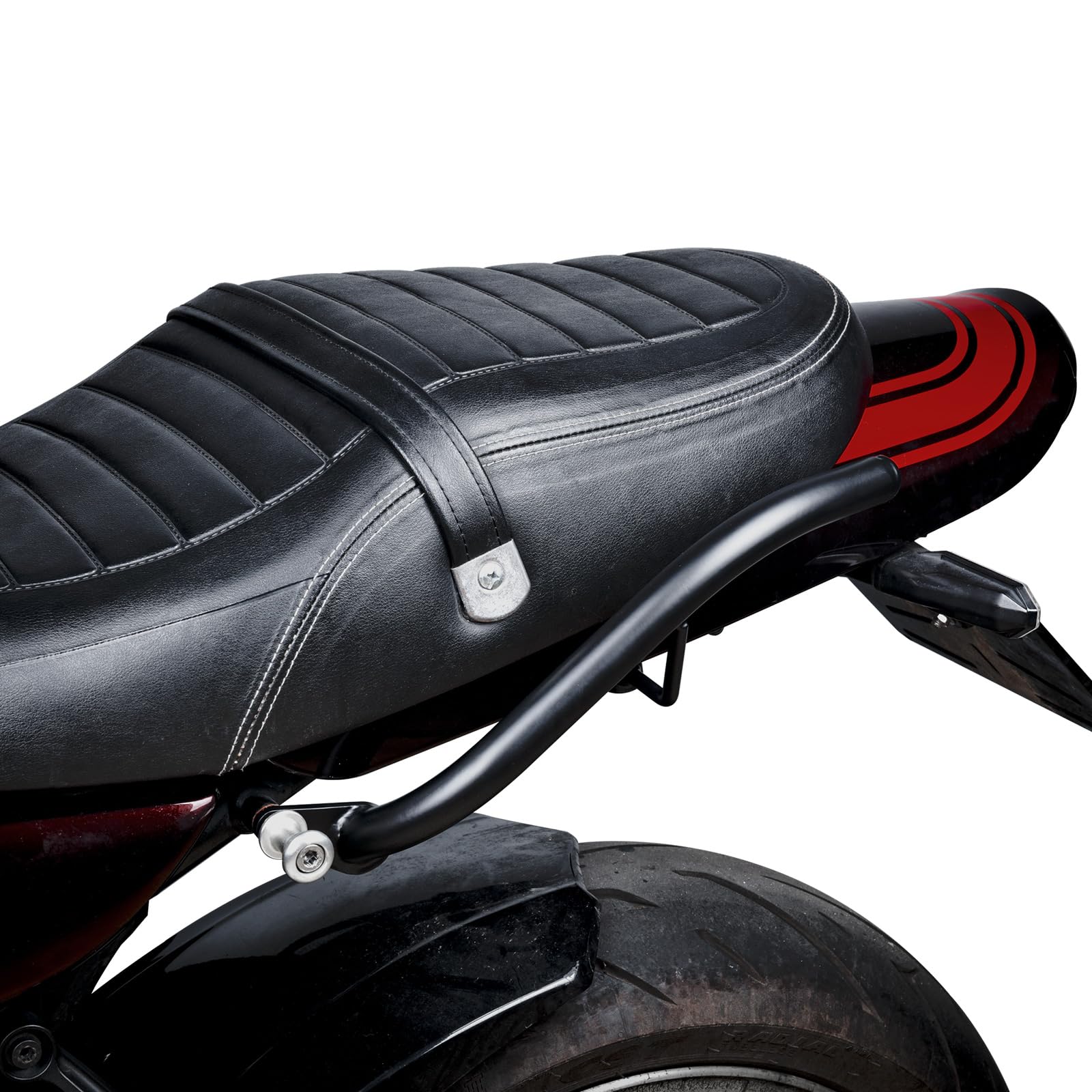 Barra di Presa Posteriore Divisa per Moto Compatibile con Z900RS / CAFE 2018–2026, Maniglie Passeggero Sinistra e Destra Indipendenti, Accessorio Moto in Acciaio (Nero opaco)