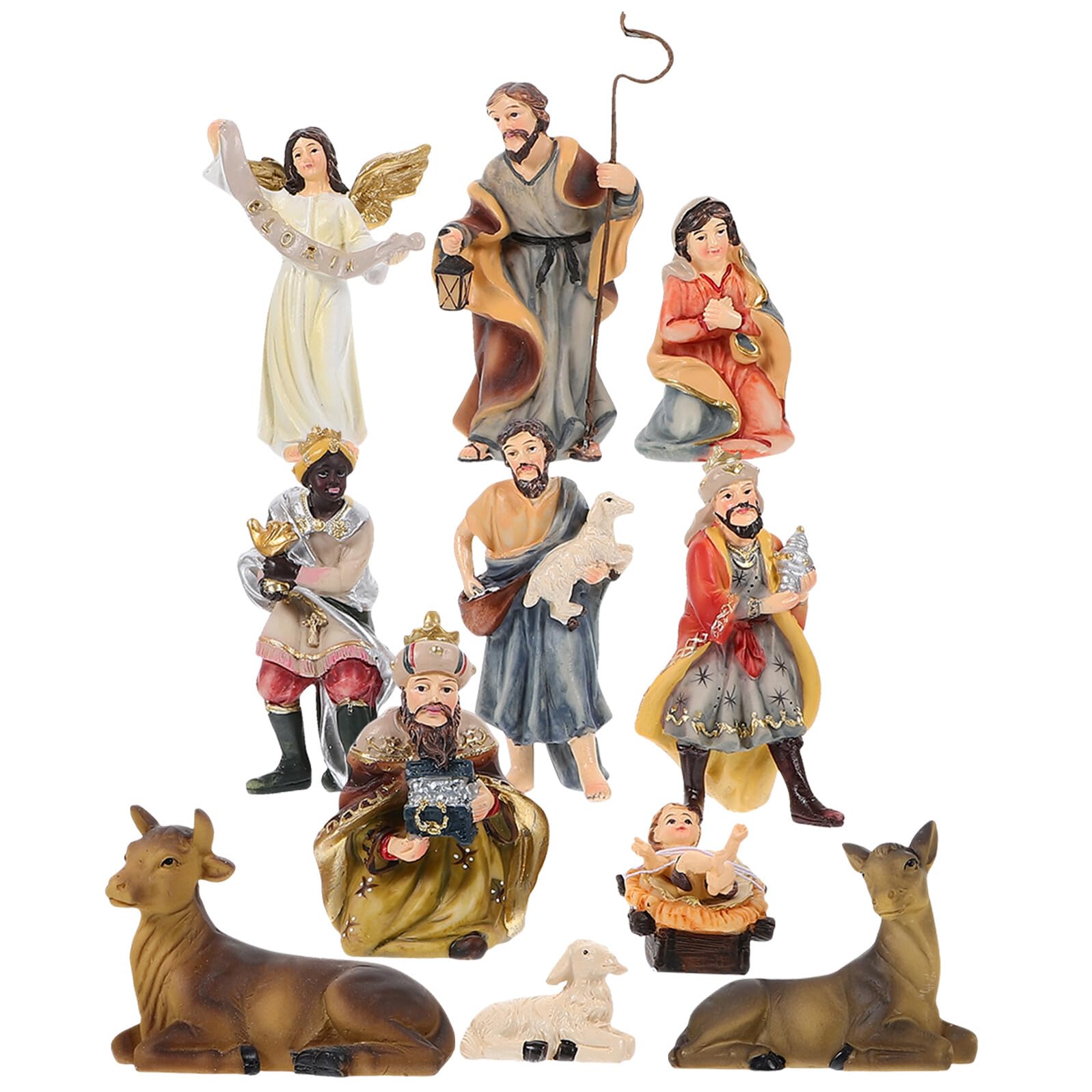 Crèche de Noël pour église et maison avec base antidérapante stable