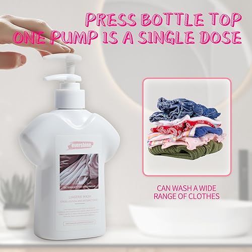 Miniatura 4 de Detergente de lencería - Doble concentrado, aroma a dama, delicado líquido de limpieza de ropa interior - 10.14 onzas líquidas (1, sonido de