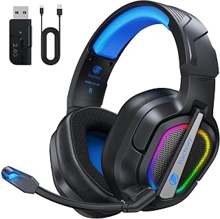 Fachixy FC200「2025 New」Wireless Gaming Headset for PS5, PS4, PC - 2.4GHz and Bluetooth with Microphone - 3D Stereo Sound a Price In India